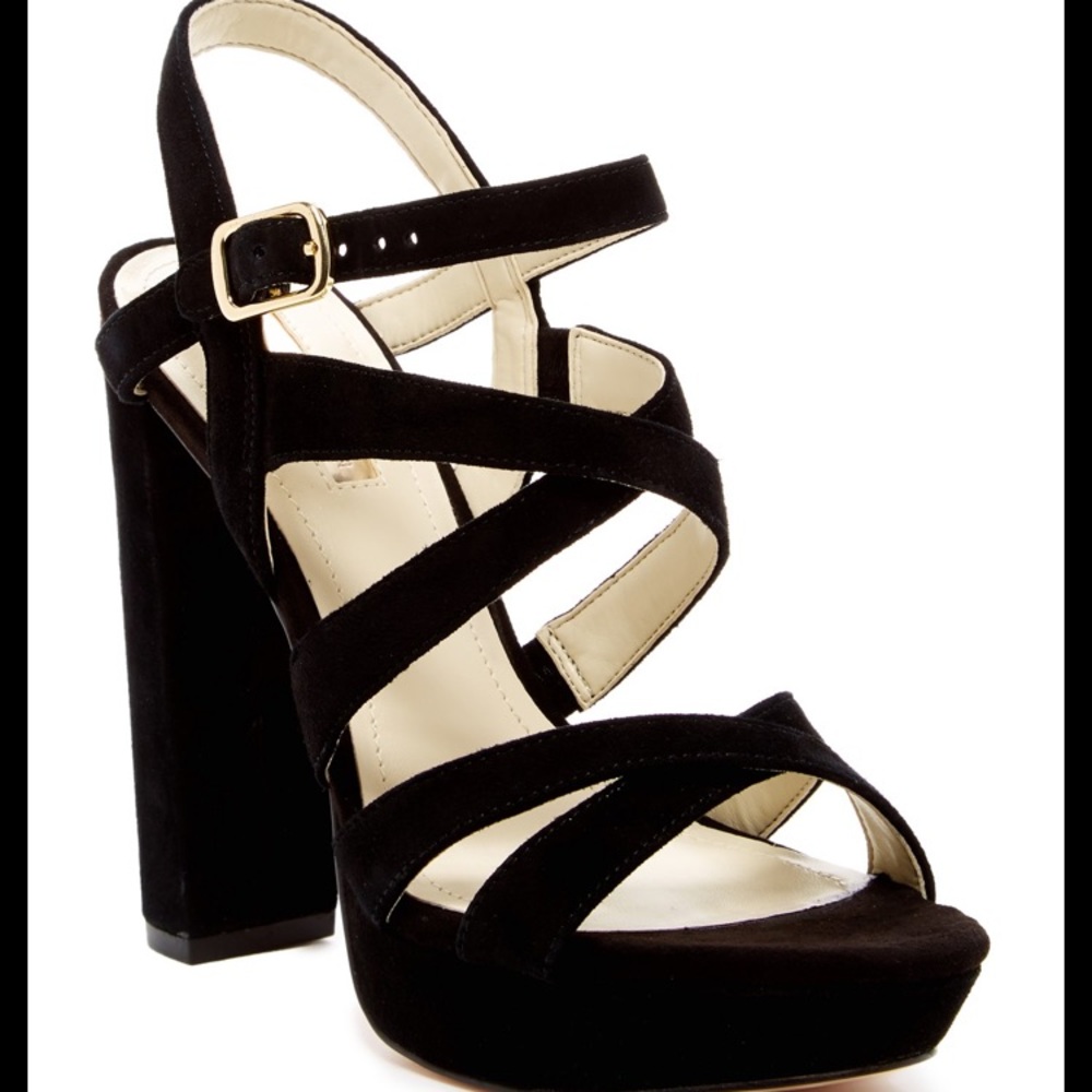 BCBGeneration morgan platform suede heels